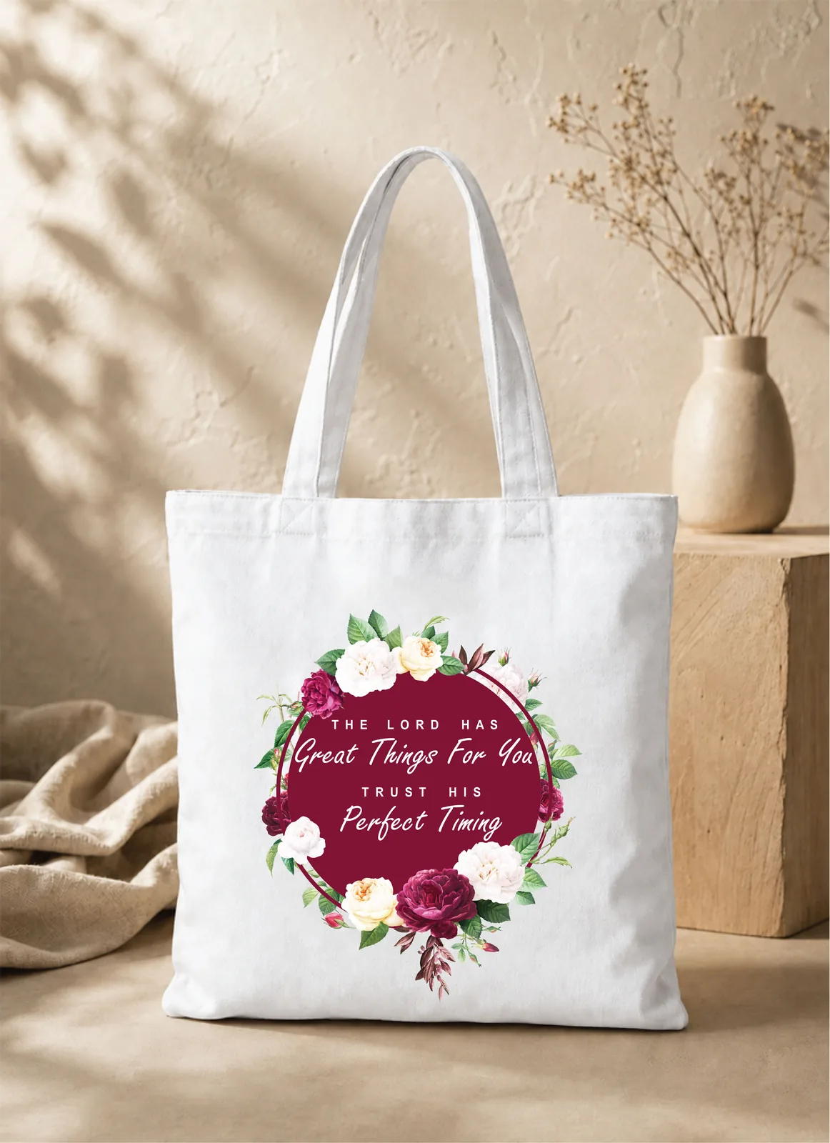 The Lord Has Great Things Non Zipper Tote Bag