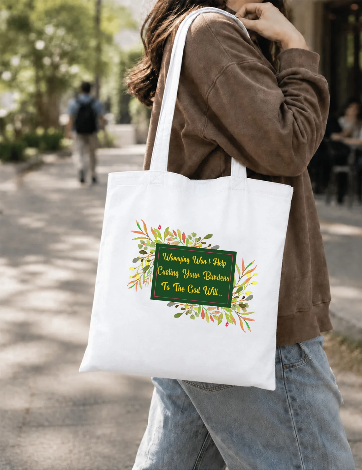Worrying Won’t Help Non Zipper Tote Bag