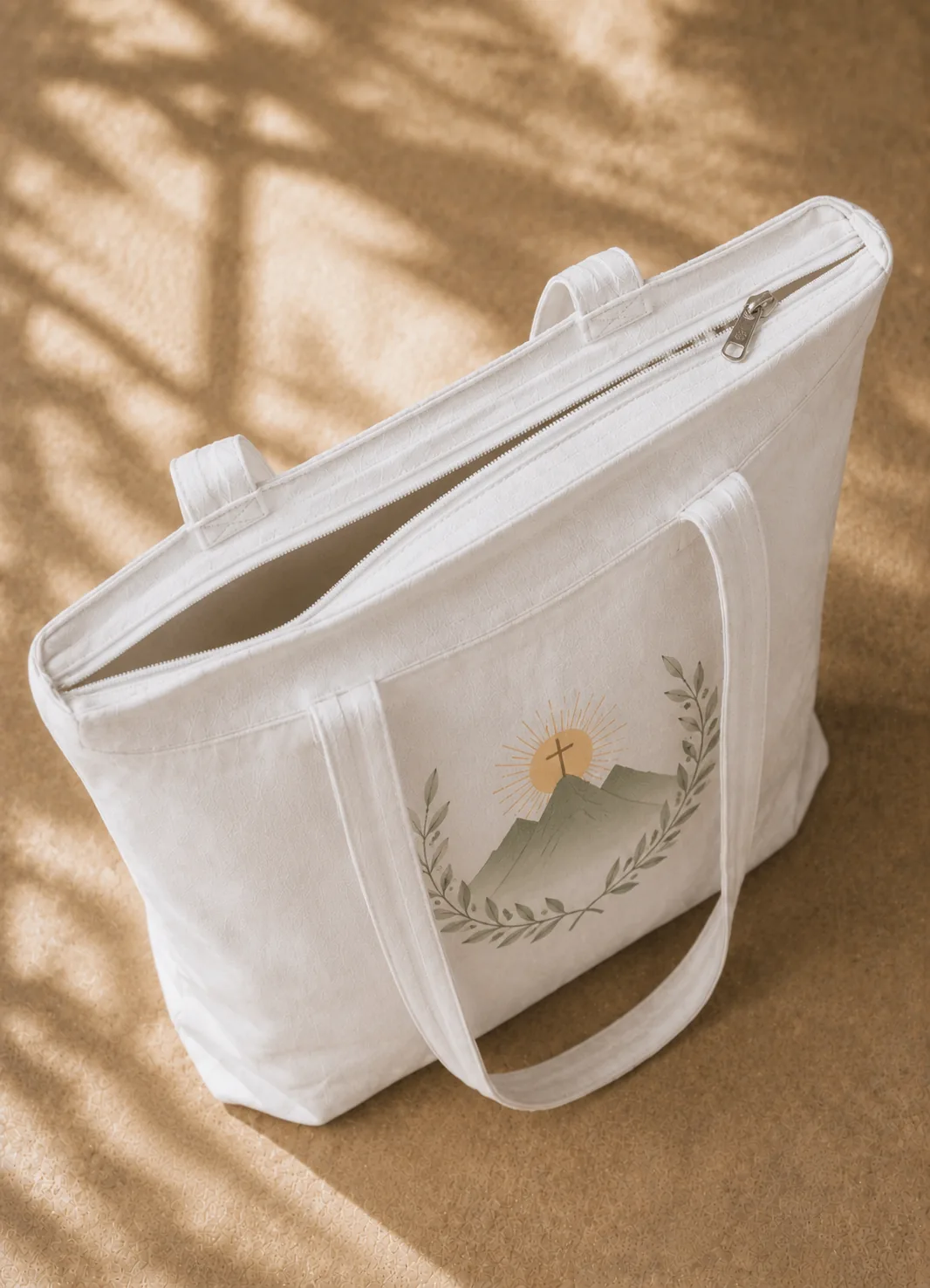 Zipper - Closed Top Tote Bag