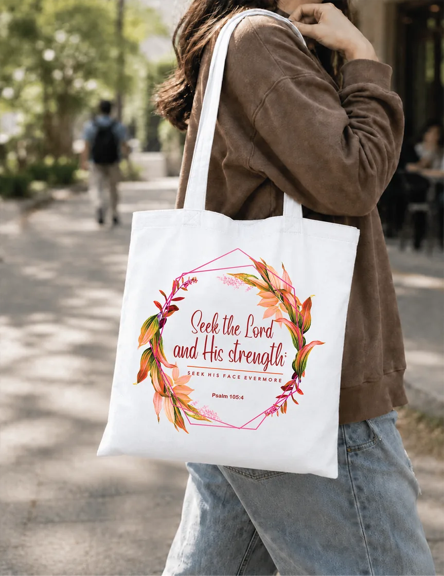 Seek The Lord Non Zipper Tote Bag