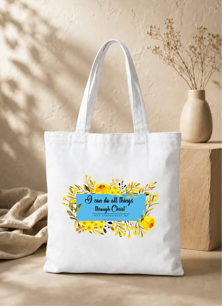 I Can Do All Things Non Zipper Tote Bag