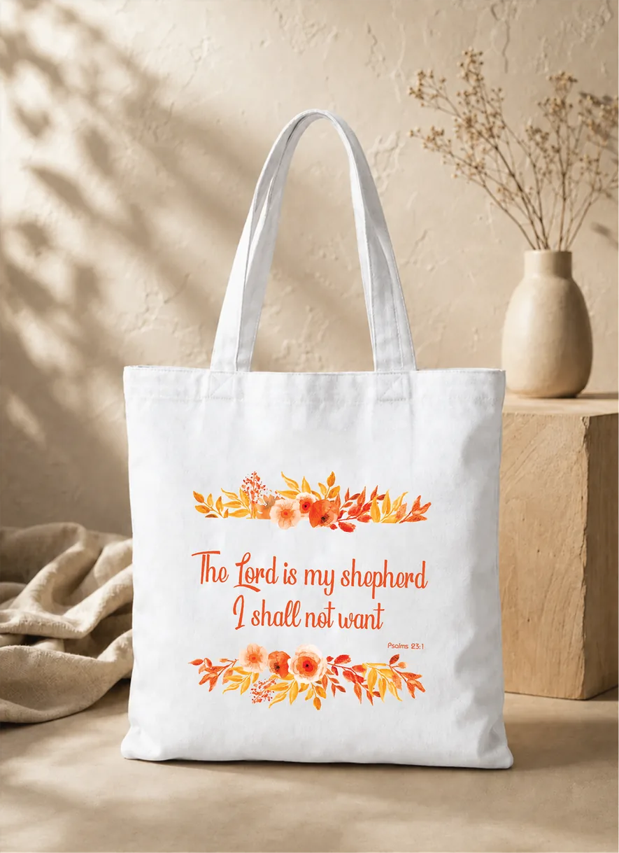 The Lord Is My Shepherd Non Zipper Tote Bag